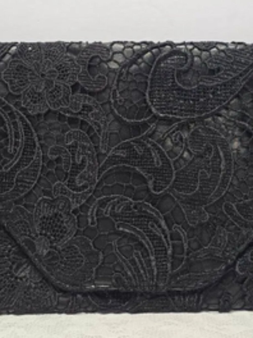 Jessica Simpson Black Lace Clutch